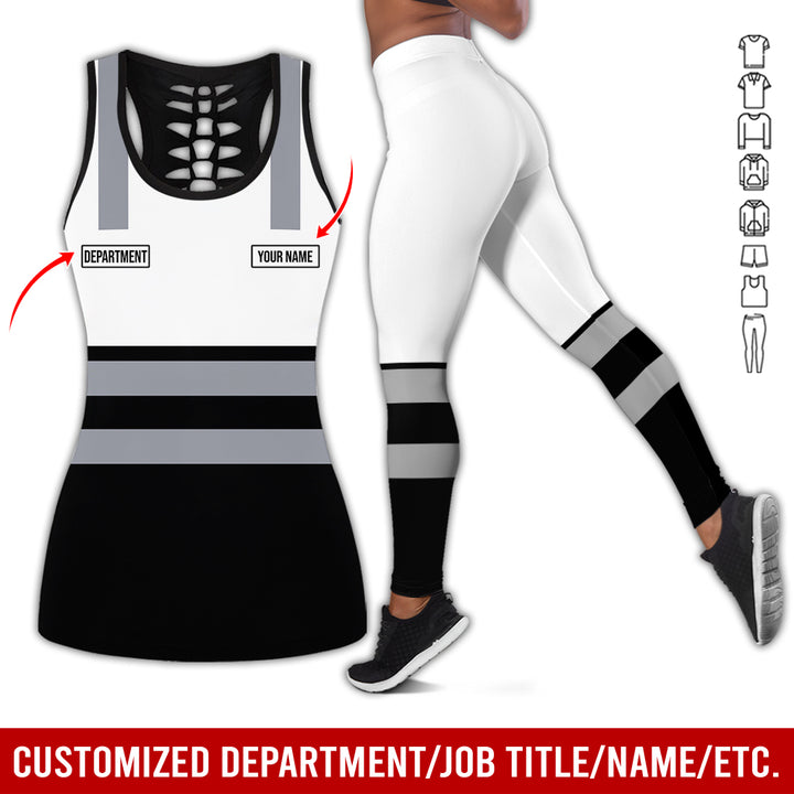 Customized Name And Color Workwear Style All Over Printed Clothes CN824