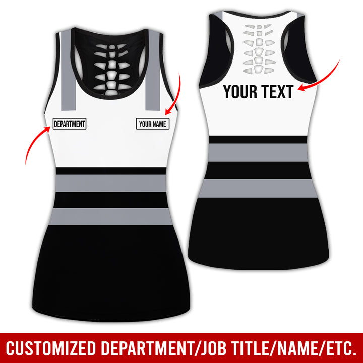 Customized Name And Color Workwear Style All Over Printed Clothes CN824
