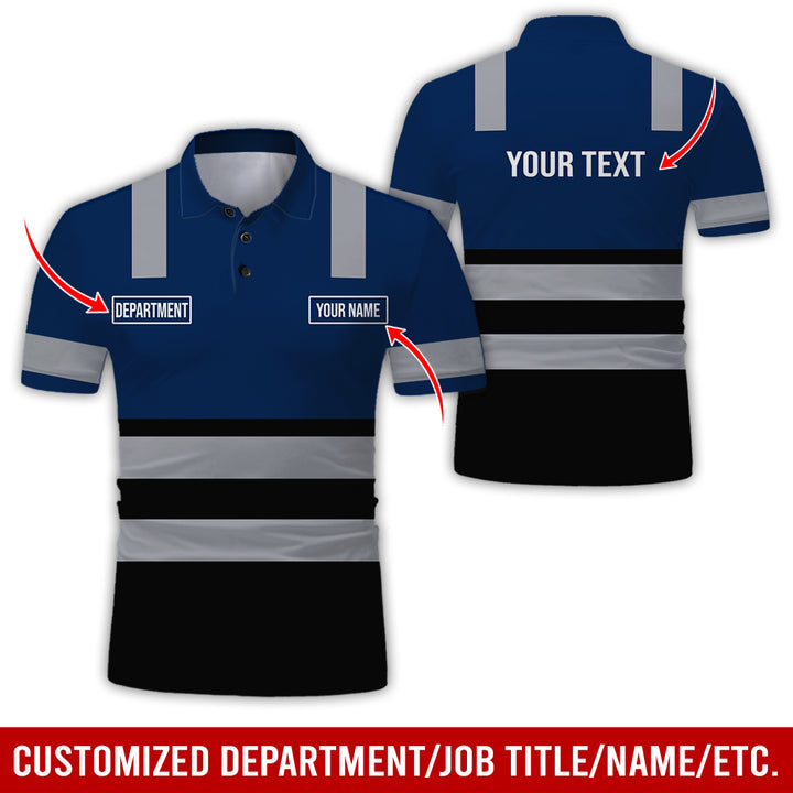 Customized Name And Color Workwear Style All Over Printed Clothes CN824