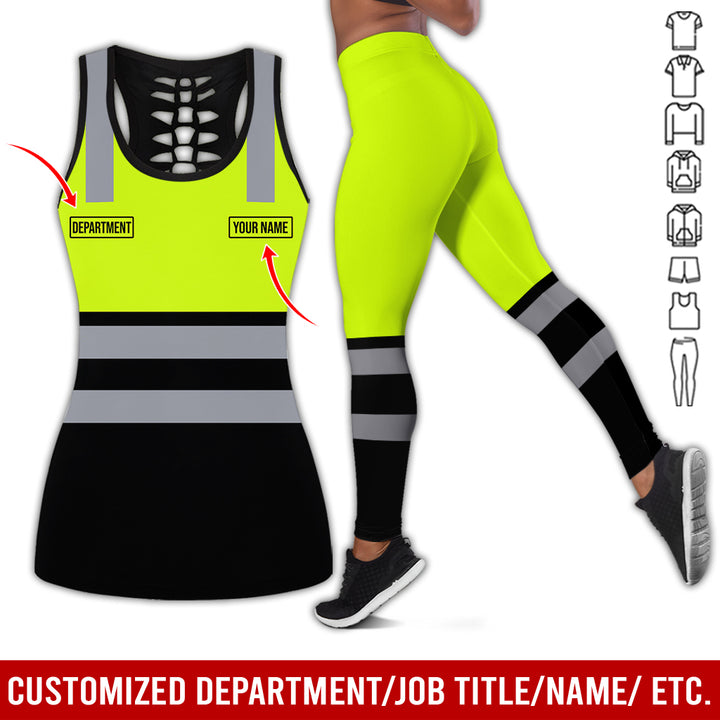 Customized Name And Color Workwear Style All Over Printed Clothes CN824