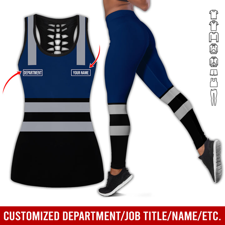Customized Name And Color Workwear Style All Over Printed Clothes CN824
