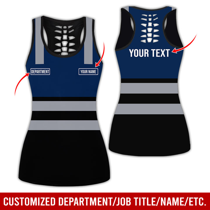 Customized Name And Color Workwear Style All Over Printed Clothes CN824