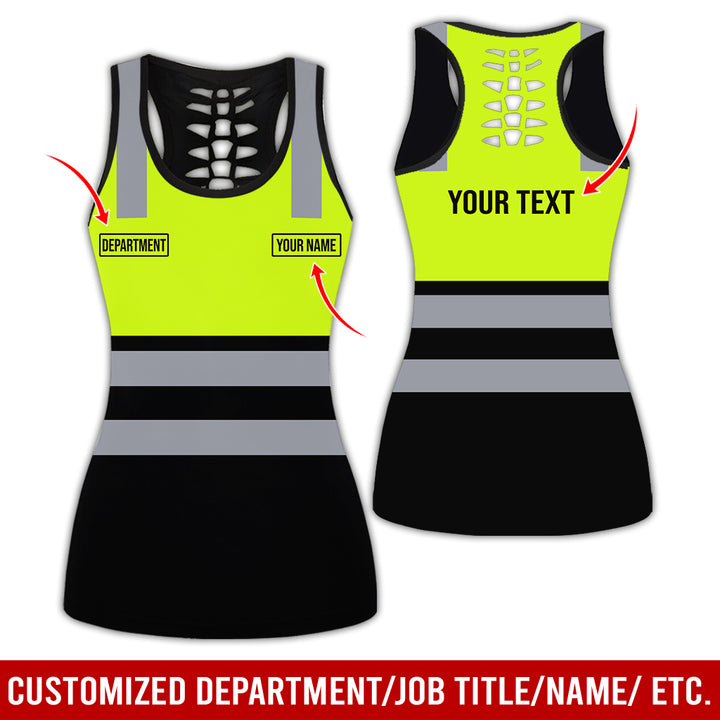 Customized Name And Color Workwear Style All Over Printed Clothes CN824