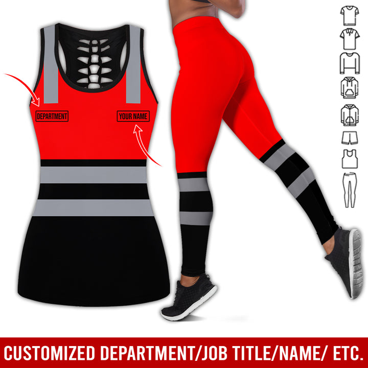 Customized Name And Color Workwear Style All Over Printed Clothes CN824