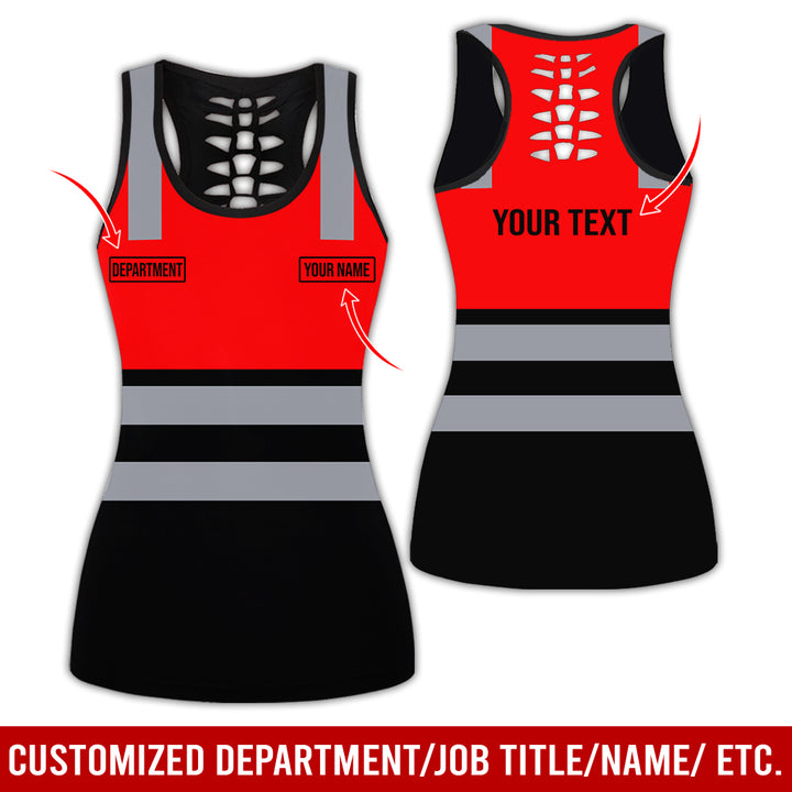 Customized Name And Color Workwear Style All Over Printed Clothes CN824