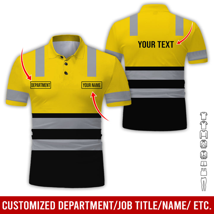 Customized Name And Color Workwear Style All Over Printed Clothes CN824
