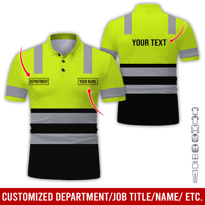 Customized Name And Color Workwear Style All Over Printed Clothes CN824
