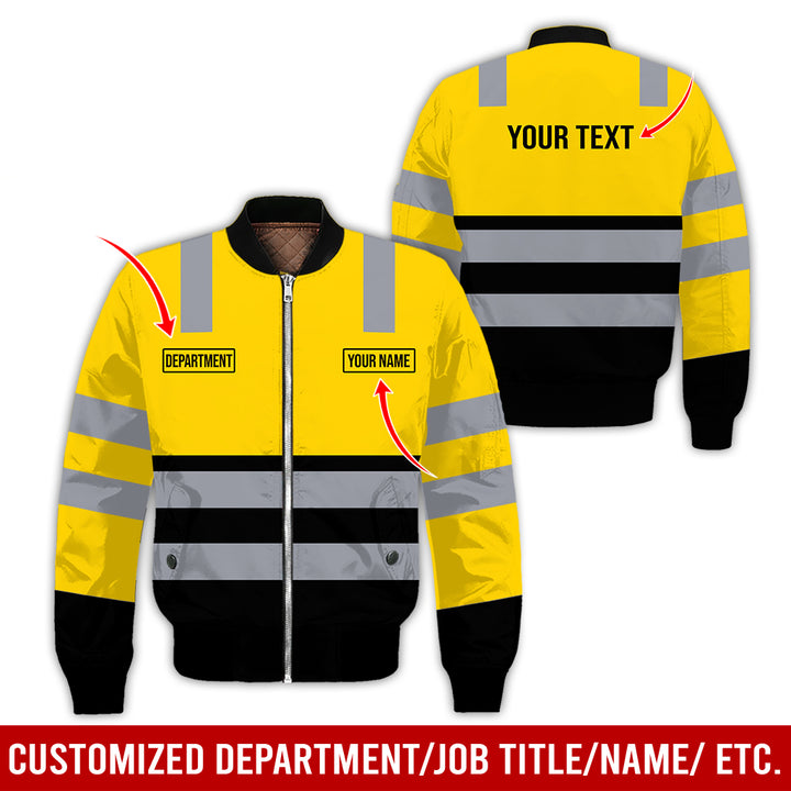 Customized Name And Color Workwear Style All Over Printed Clothes CN824
