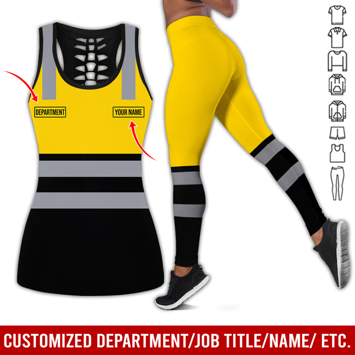 Customized Name And Color Workwear Style All Over Printed Clothes CN824