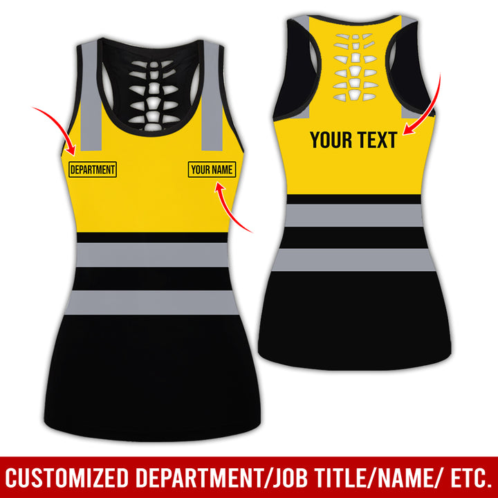 Customized Name And Color Workwear Style All Over Printed Clothes CN824