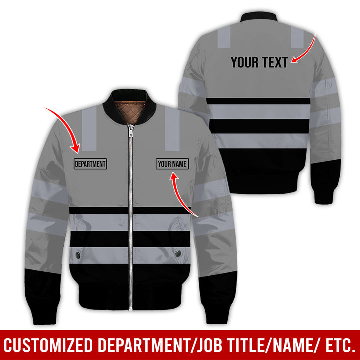 Customized Name And Color Workwear Style All Over Printed Clothes CN824