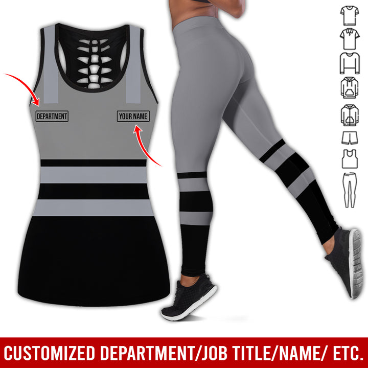Customized Name And Color Workwear Style All Over Printed Clothes CN824