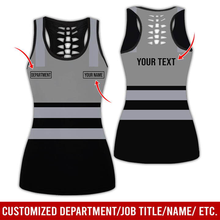Customized Name And Color Workwear Style All Over Printed Clothes CN824