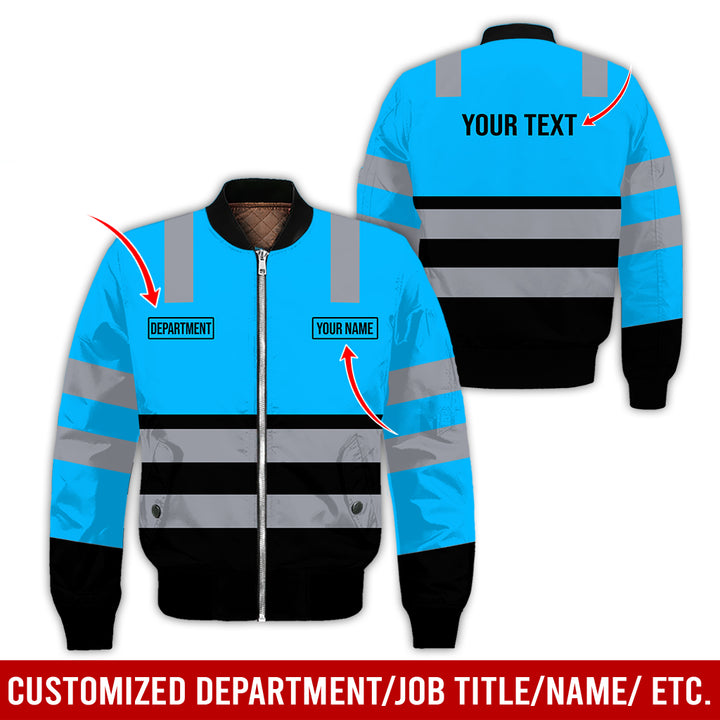 Customized Name And Color Workwear Style All Over Printed Clothes CN824