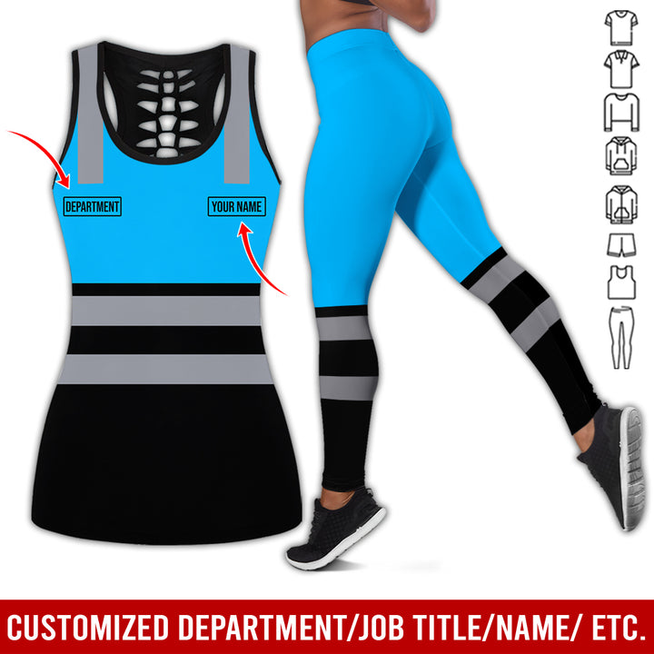 Customized Name And Color Workwear Style All Over Printed Clothes CN824