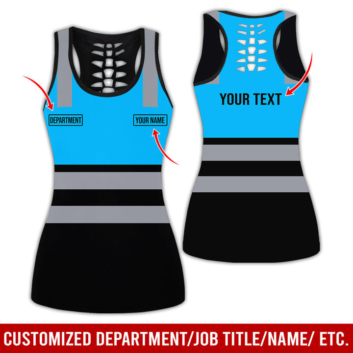 Customized Name And Color Workwear Style All Over Printed Clothes CN824