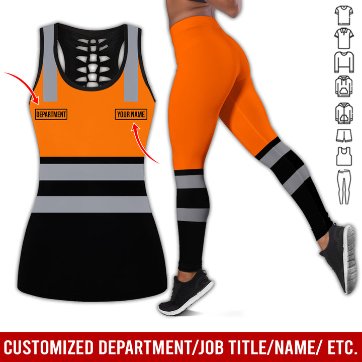 Customized Name And Color Workwear Style All Over Printed Clothes CN824