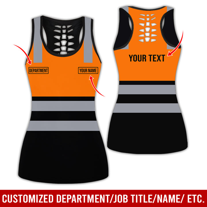 Customized Name And Color Workwear Style All Over Printed Clothes CN824
