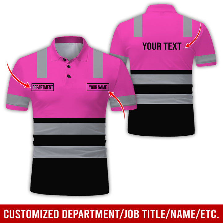 Customized Name And Color Workwear Style All Over Printed Clothes CN824
