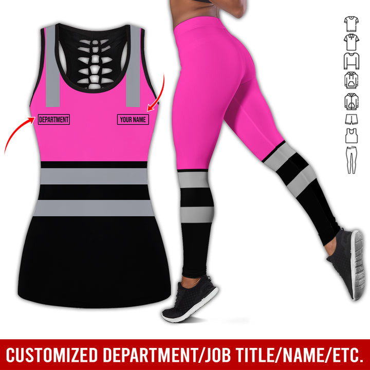 Customized Name And Color Workwear Style All Over Printed Clothes CN824