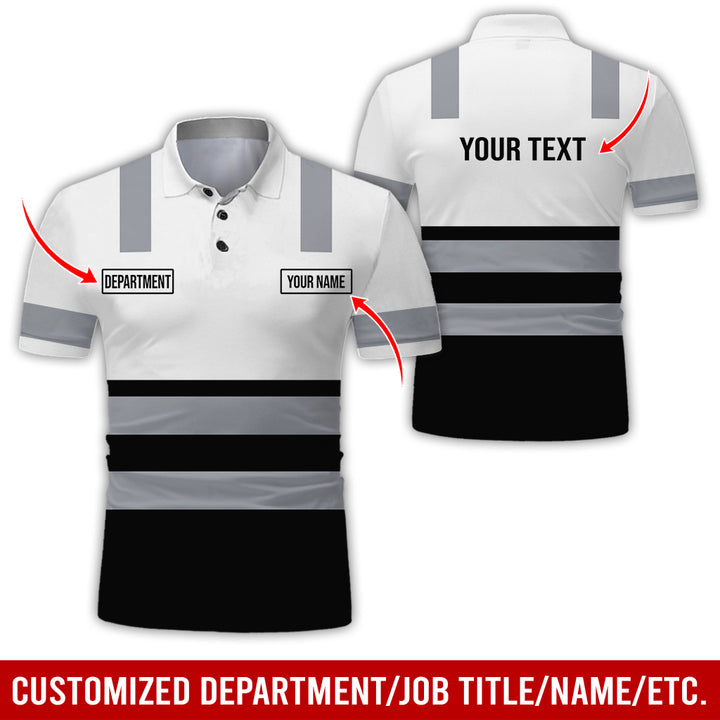 Customized Name And Color Workwear Style All Over Printed Clothes CN824