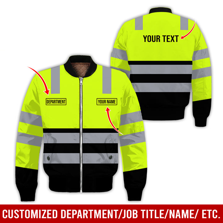 Customized Name And Color Workwear Style All Over Printed Clothes CN824