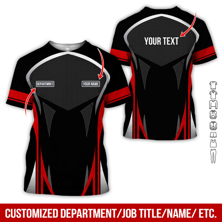 Personalized Name Workwear Style All Over Printed Clothes AY484