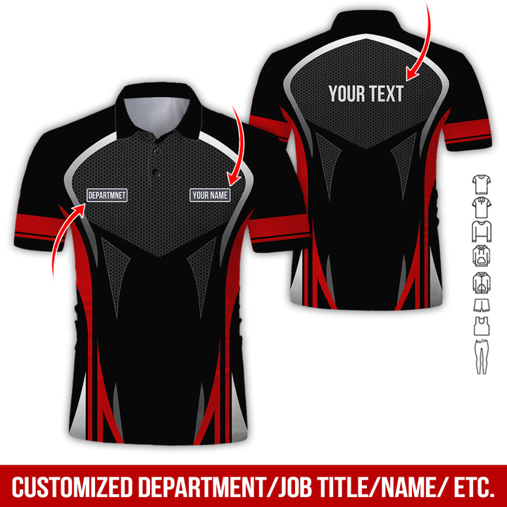 Personalized Name Workwear Style All Over Printed Clothes AY484