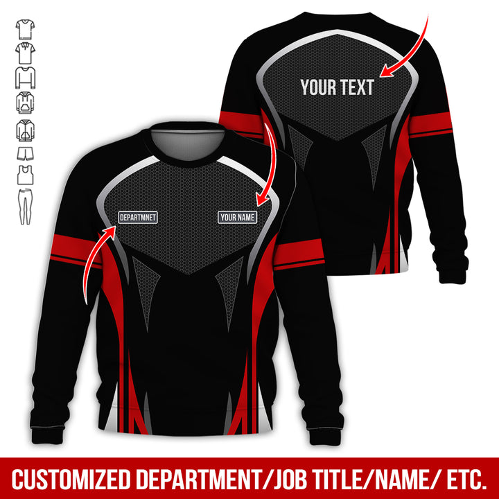 Personalized Name Workwear Style All Over Printed Clothes AY484