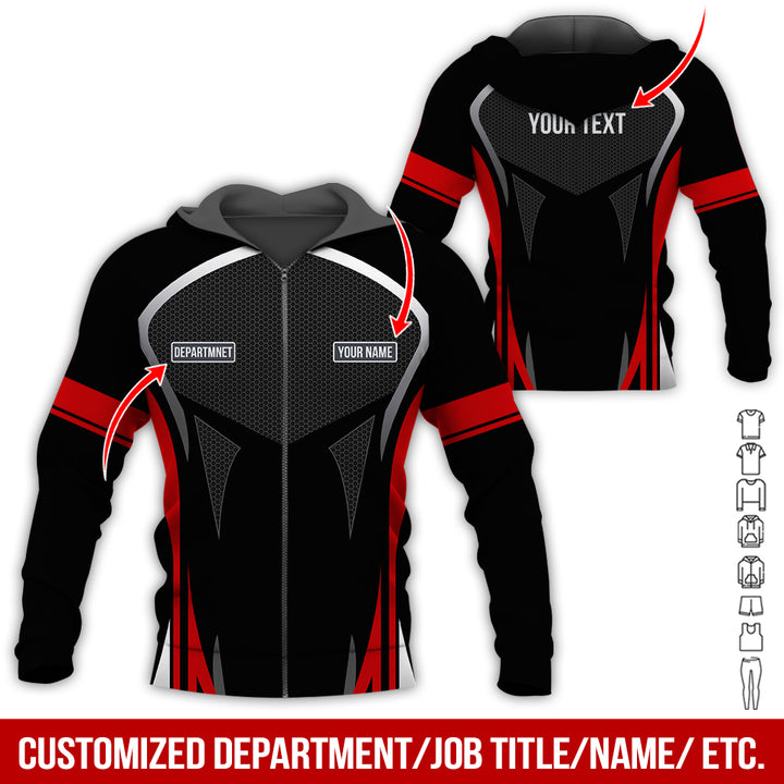 Personalized Name Workwear Style All Over Printed Clothes AY484