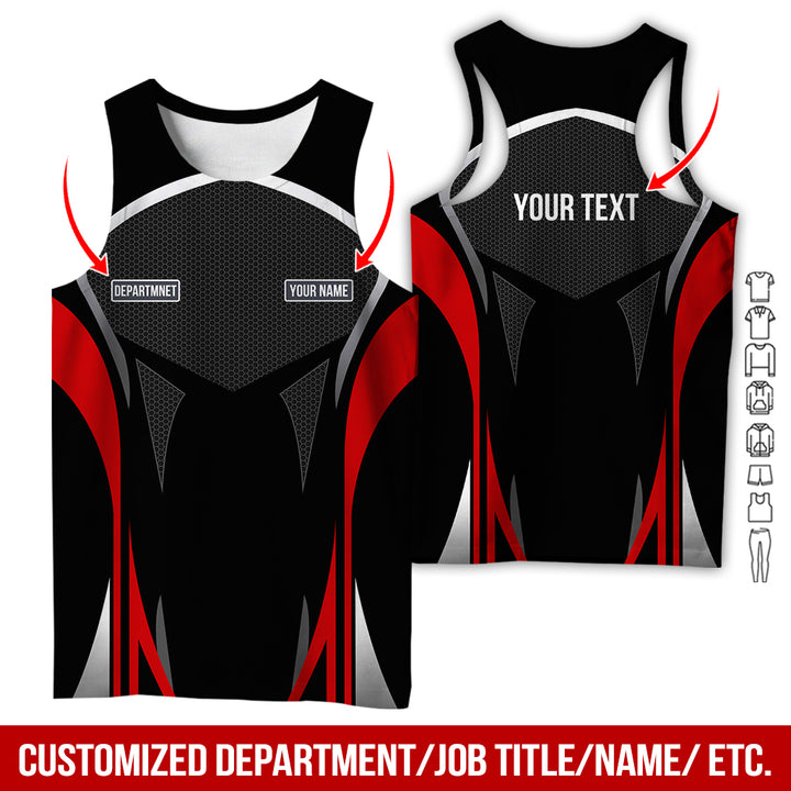 Personalized Name Workwear Style All Over Printed Clothes AY484