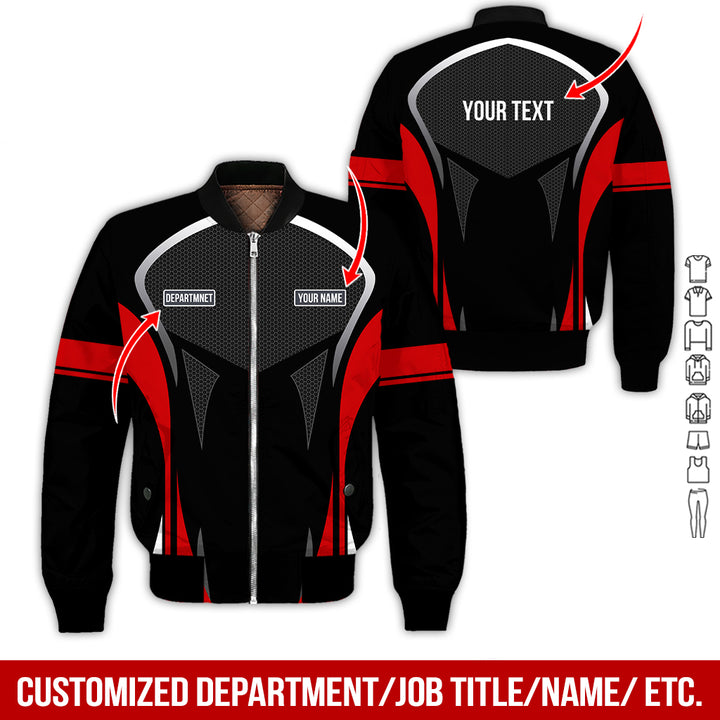 Personalized Name Workwear Style All Over Printed Clothes AY484