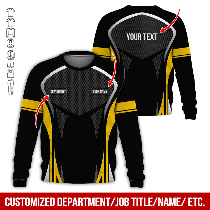 Personalized Name Workwear Style All Over Printed Clothes AY484