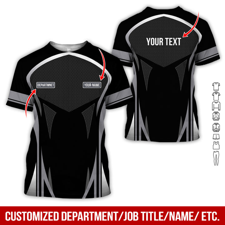Personalized Name Workwear Style All Over Printed Clothes AY484