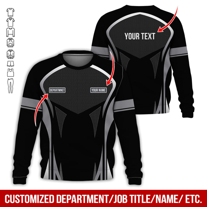 Personalized Name Workwear Style All Over Printed Clothes AY484