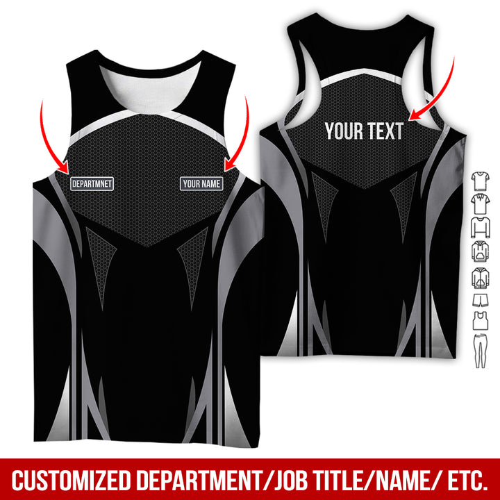 Personalized Name Workwear Style All Over Printed Clothes AY484
