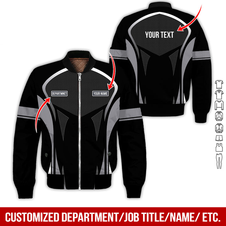Personalized Name Workwear Style All Over Printed Clothes AY484