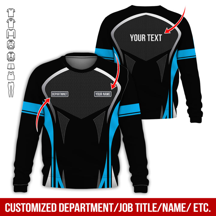 Personalized Name Workwear Style All Over Printed Clothes AY484