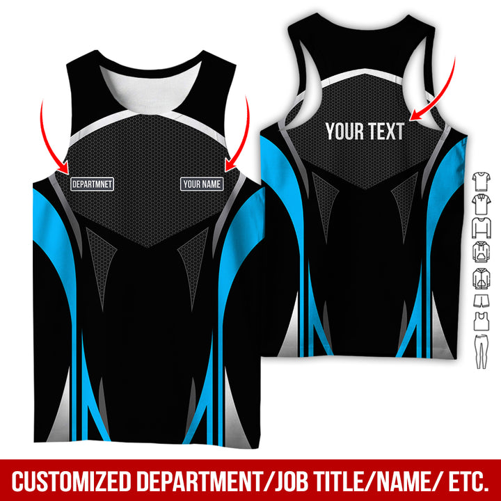 Personalized Name Workwear Style All Over Printed Clothes AY484