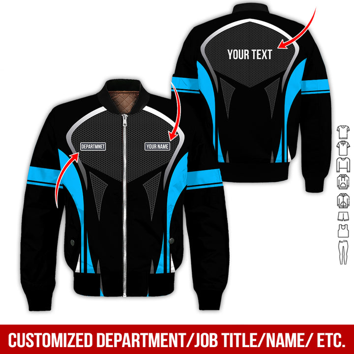 Personalized Name Workwear Style All Over Printed Clothes AY484