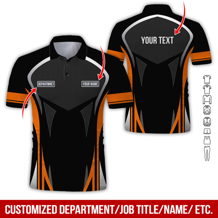 Personalized Name Workwear Style All Over Printed Clothes AY484