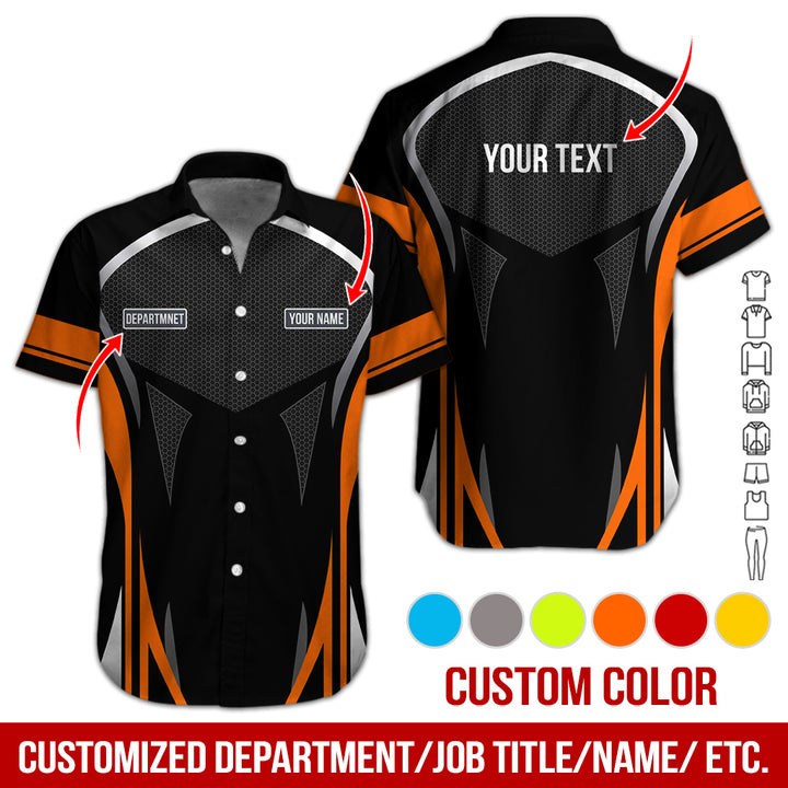 Personalized Name Workwear Style All Over Printed Clothes AY484