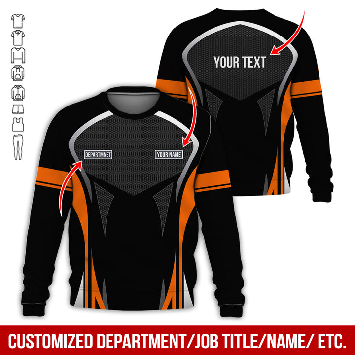 Personalized Name Workwear Style All Over Printed Clothes AY484