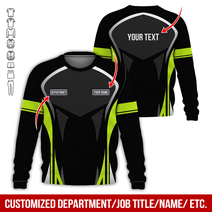 Personalized Name Workwear Style All Over Printed Clothes AY484