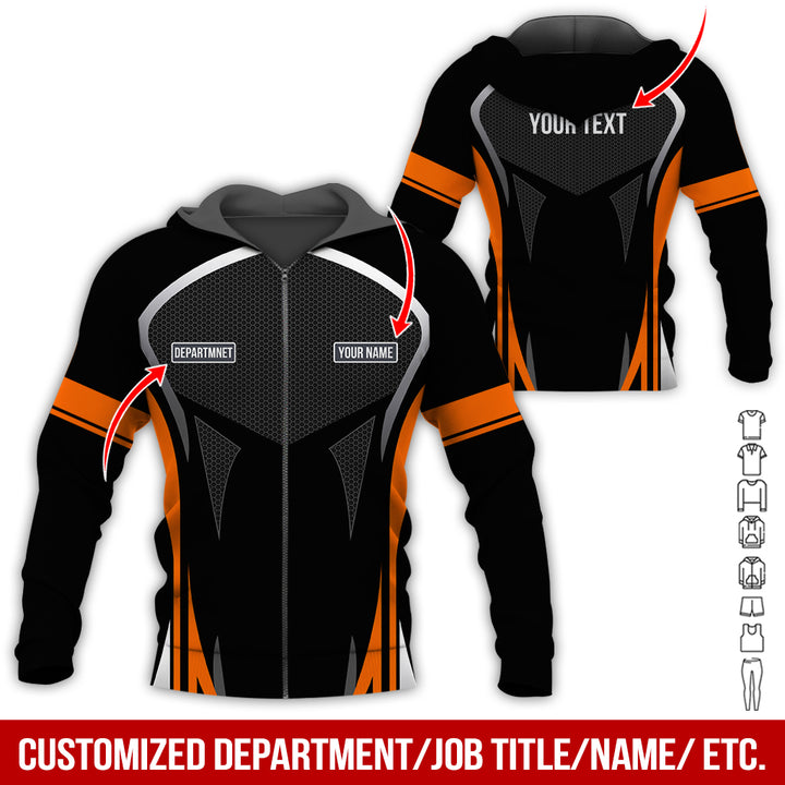 Personalized Name Workwear Style All Over Printed Clothes AY484