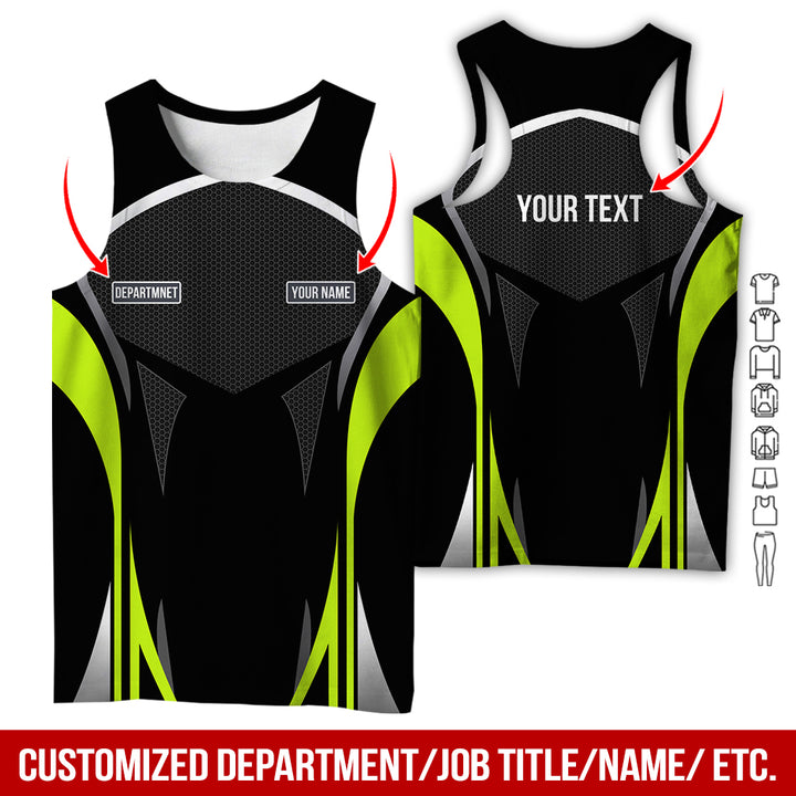 Personalized Name Workwear Style All Over Printed Clothes AY484