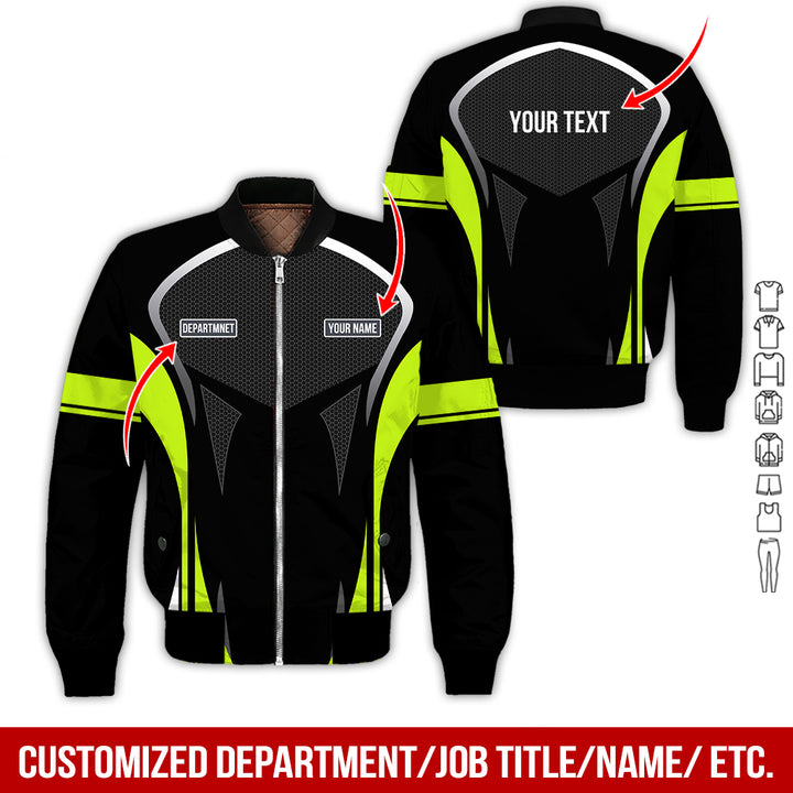 Personalized Name Workwear Style All Over Printed Clothes AY484