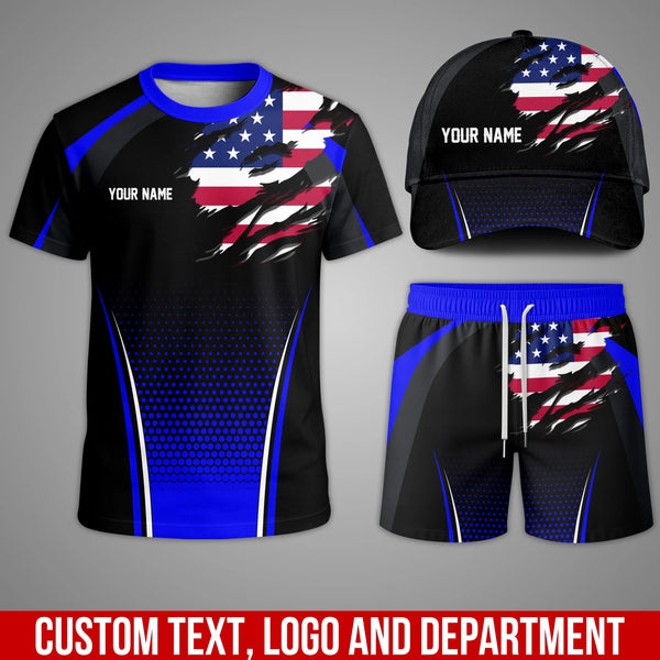 Custom Team Uniform Set – Personalized T-Shirt, Shorts & Cap for Work or Sports
