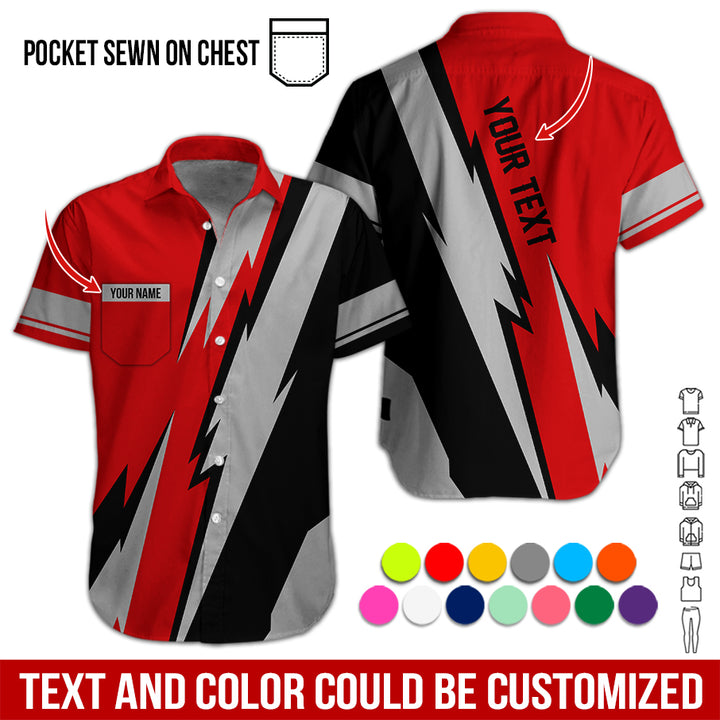 Pocket - Custom Text Uniform Full Colors All Over Printed Clothes SC846