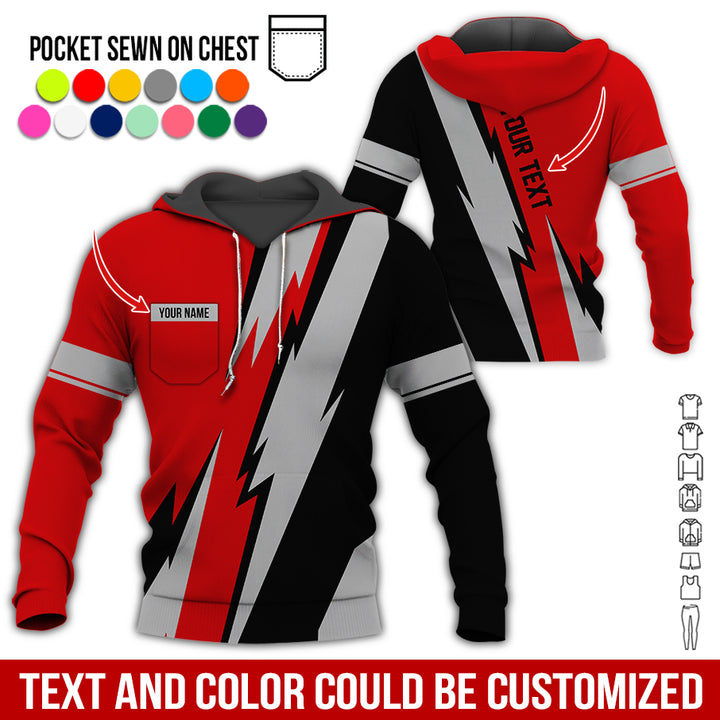 Pocket - Custom Text Uniform Full Colors All Over Printed Clothes SC846